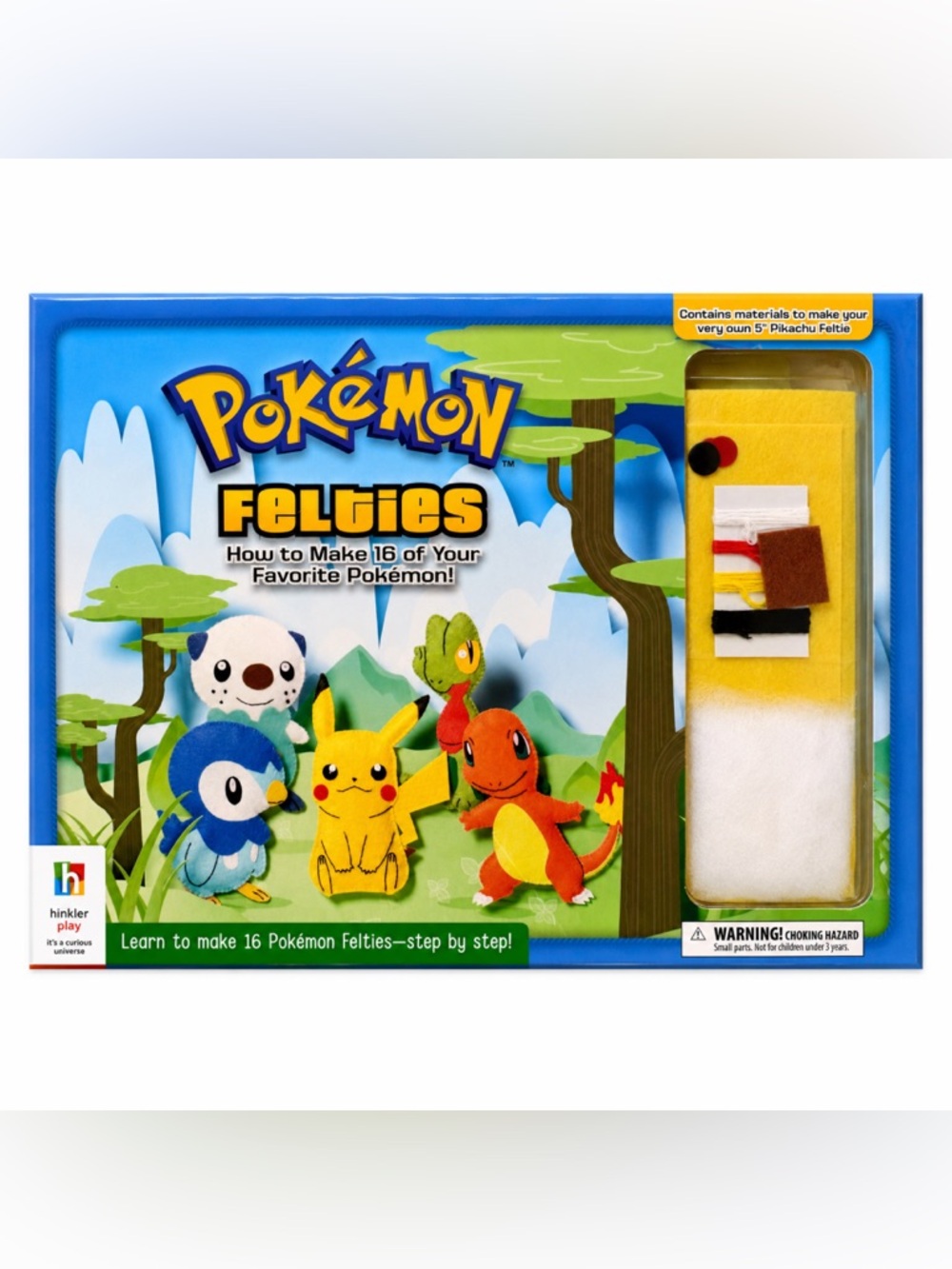 Pokemon Felties Craft Kit Make 16 Characters Pikachu Hinkler Felt Plush Book NEW